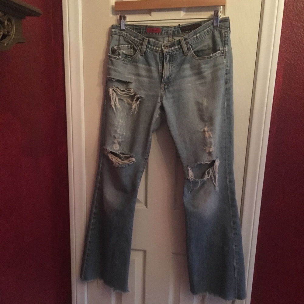AG jeans frayed